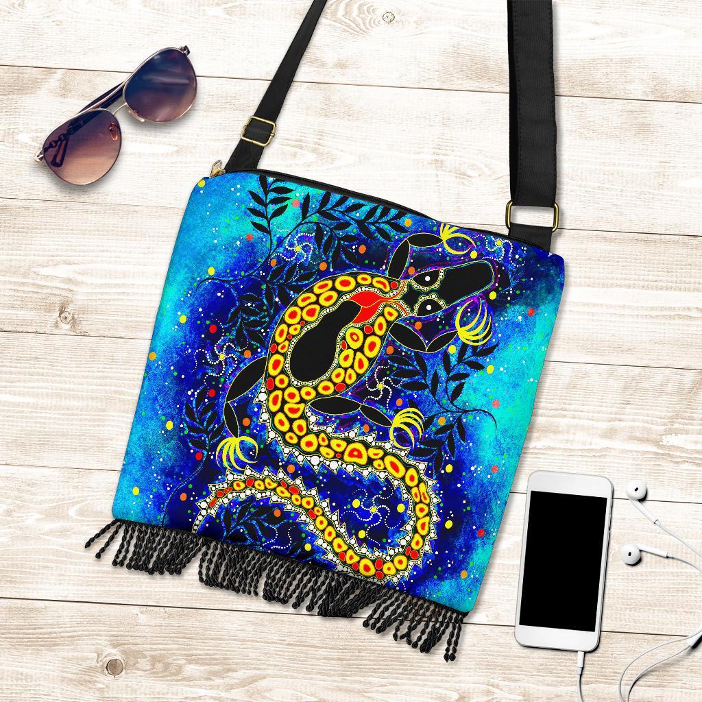 Aboriginal Boho Bags - Indigenous Crocodile