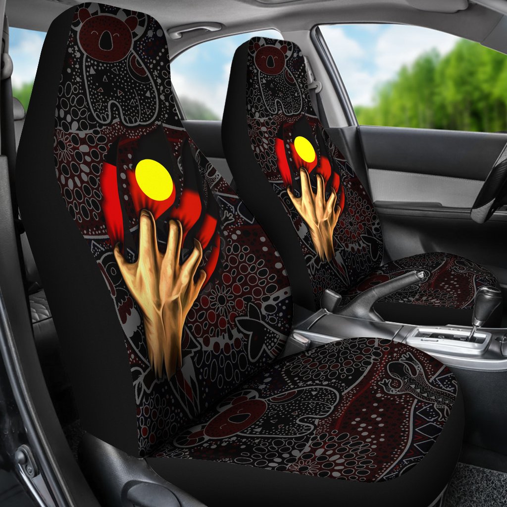 Aboriginal Car Seat Cover - Aboriginal Blood In Me
