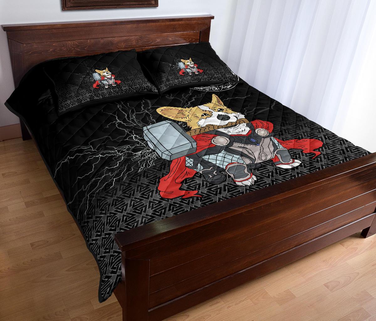 Viking Quilt Bedding Set The Mighty Thorgi