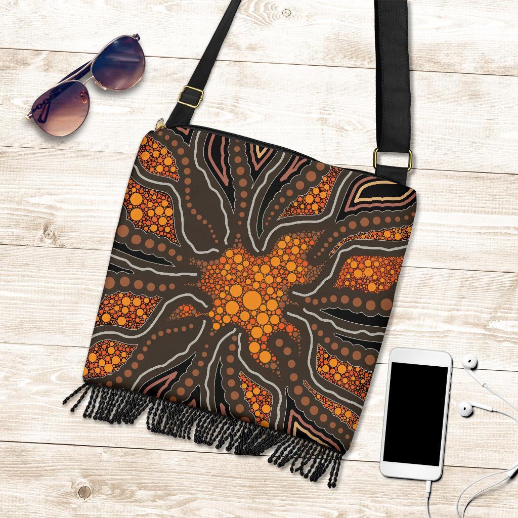 Boho Handbag - Indigenous Patterns Ver07