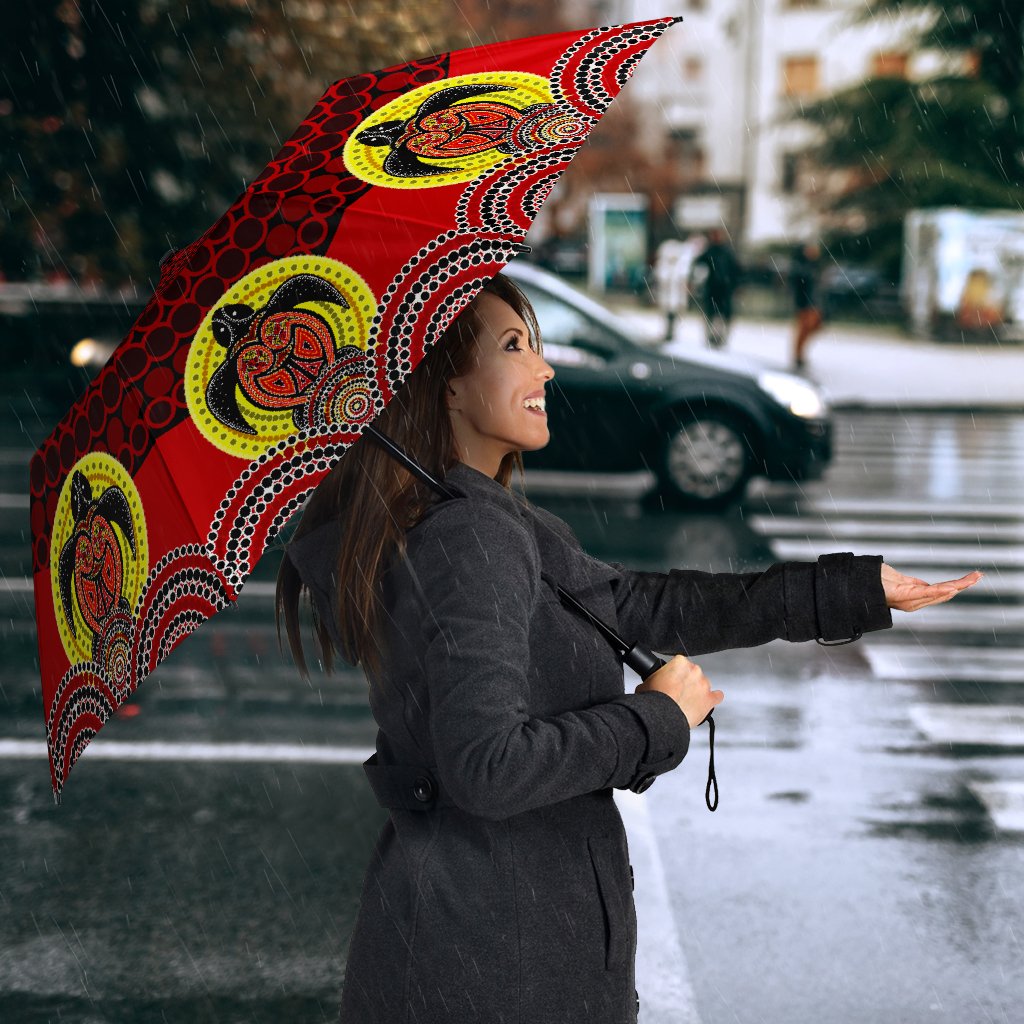Umbrellas - Aboriginal Dot Painting Umbrellas Turtle