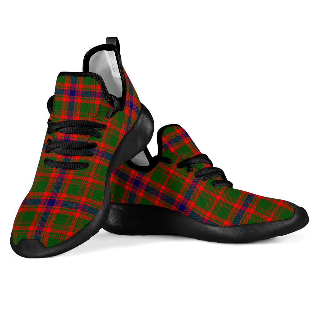 Nithsdale District Tartan Plaid Mesh Knit Sneakers