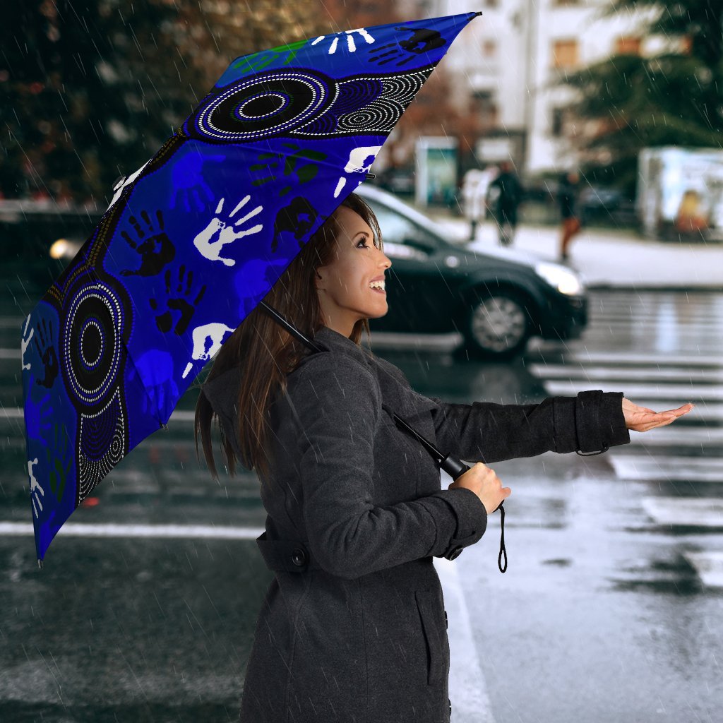 Aboriginal Umbrellas - Torres Strait Symbol With Indigenous Patterns