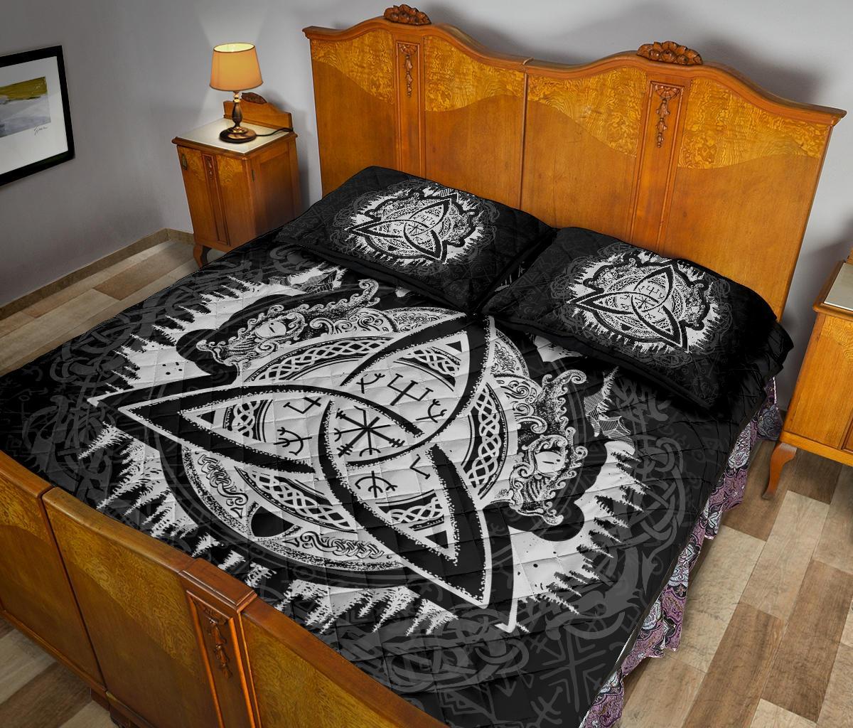 Viking Quilt Bedding Set Dragon Celtic