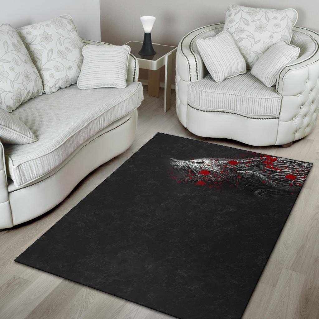 Viking Area Rug Fenrir Blood