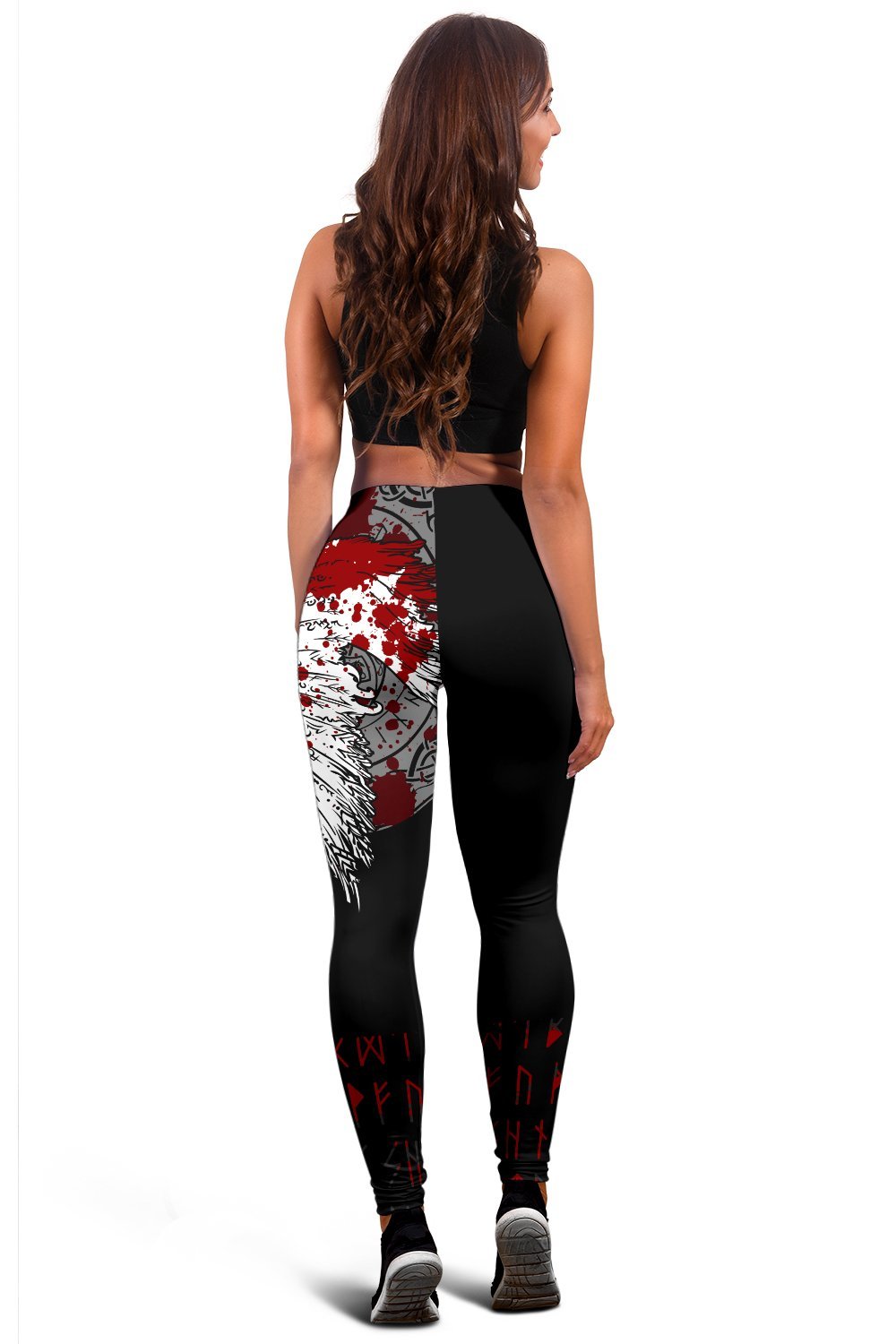 Custom Viking Legging Mystical Raven Tattoo Blood