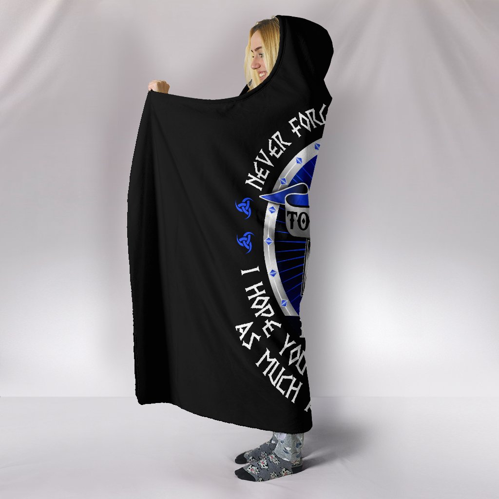 Viking Hooded Blanket Family Mom and Daughter