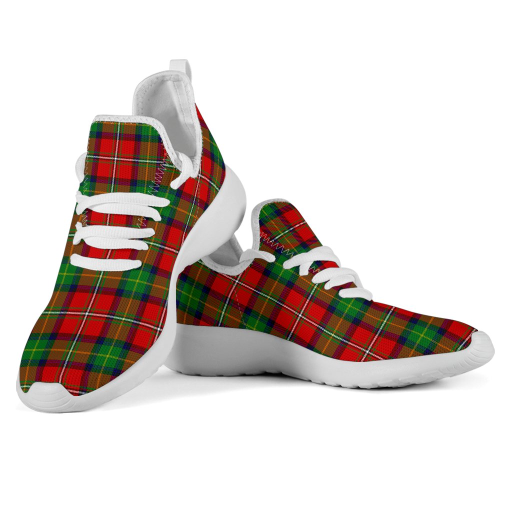 Boyd Modern Tartan Plaid Mesh Knit Sneakers