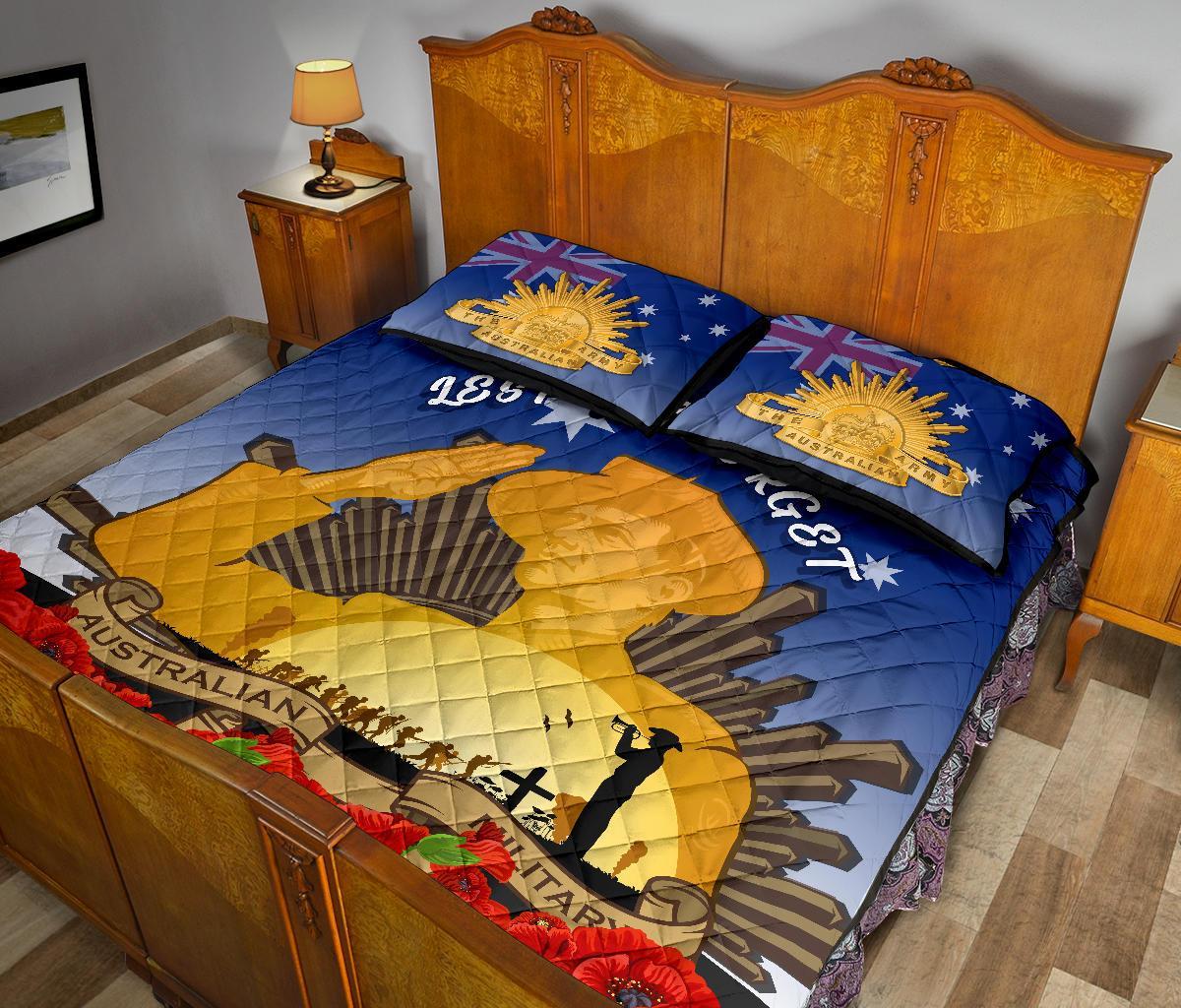 Quilt Bed Set - Australia Anzac Day 2022 And Soldiers