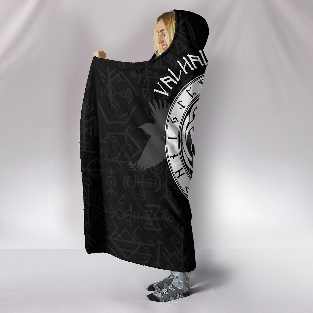 Viking Hooded Blanket Thor's Hammer Mjollnir