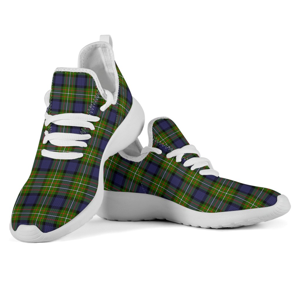 Fergusson Modern Tartan Plaid Mesh Knit Sneakers