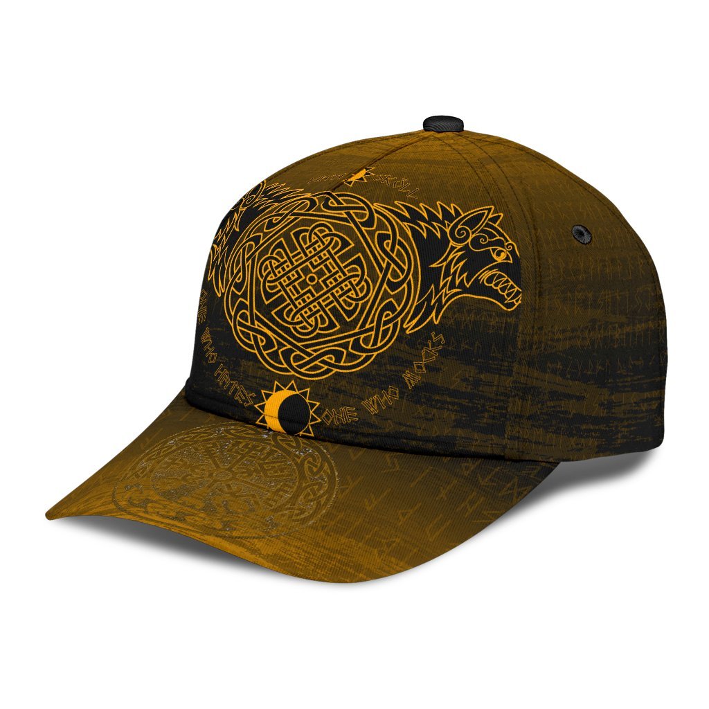 Viking Classic Cap Skoll And Hati Gold