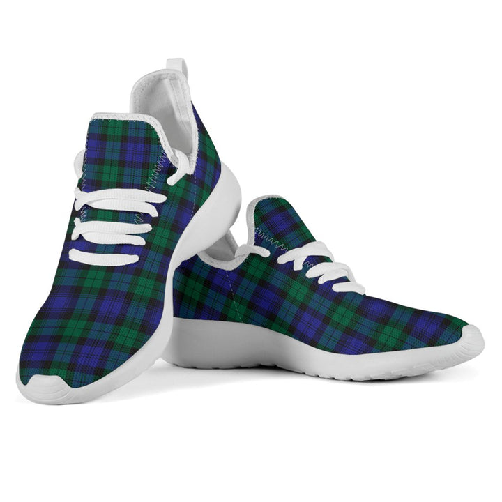 Blackwatch Modern Tartan Plaid Mesh Knit Sneakers