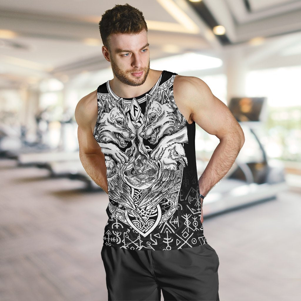 Viking Men's Tank Top Wolf And Raven Special