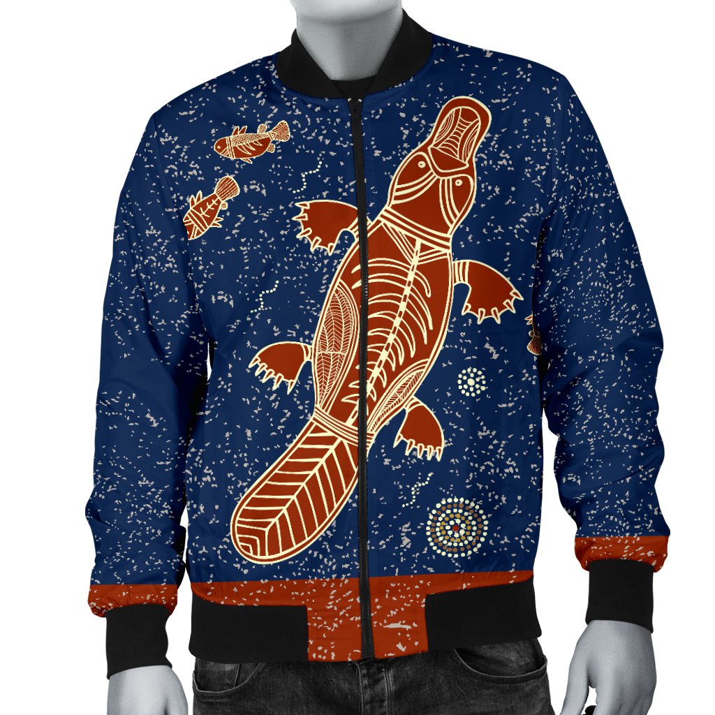 Bomber Jacket - Platypus Jacket Aboriginal Patterns