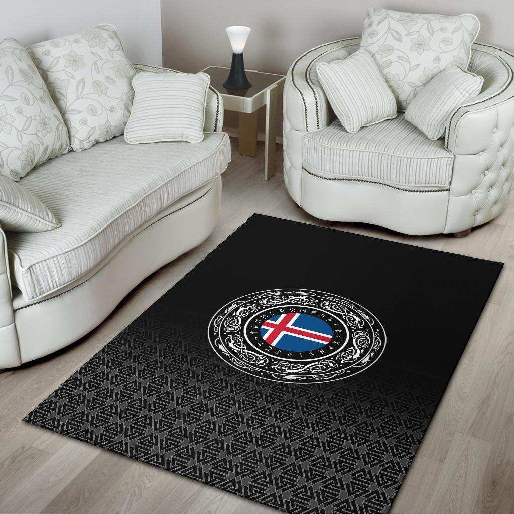 Viking Area Rug - Iceland Coat Of Arms