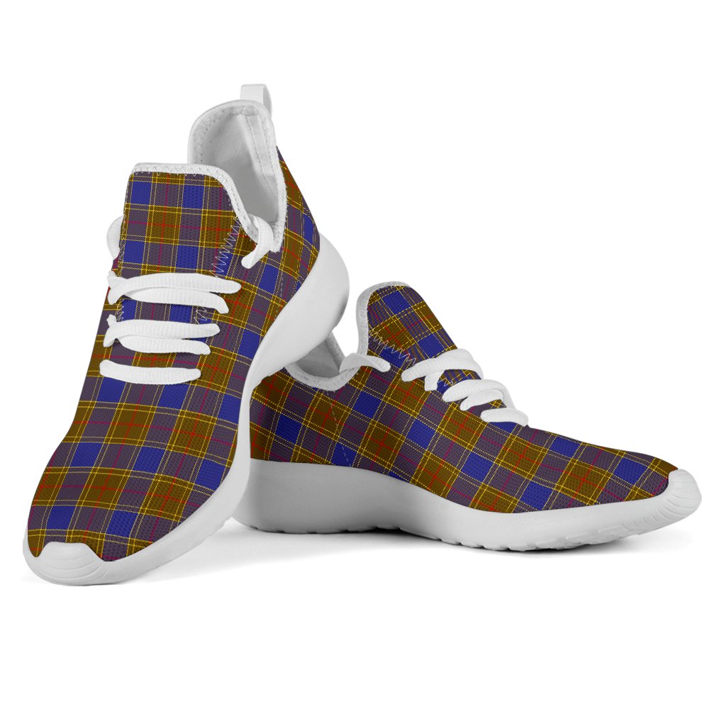 Balfour Modern Tartan Plaid Mesh Knit Sneakers