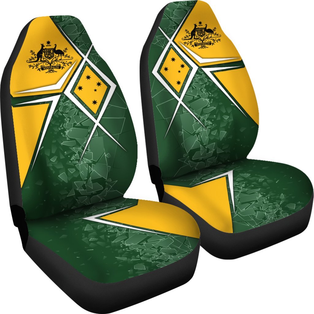 Car Seat Cover - Aussie Flag (Green) 