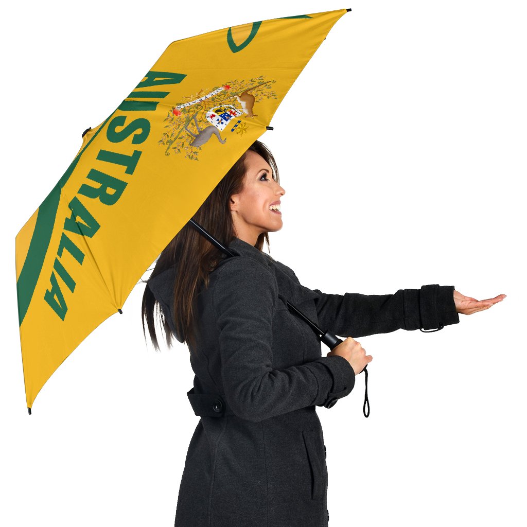 Umbrellas - Australian Coat Of Arm Umbrellas Kangaroo