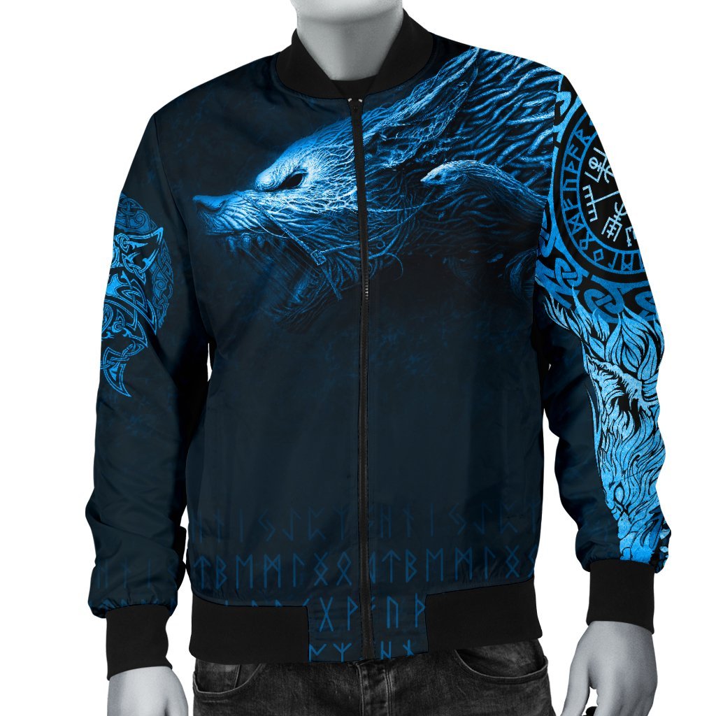 Viking Bomber Jacket Fenrir Wolf Style Ver01