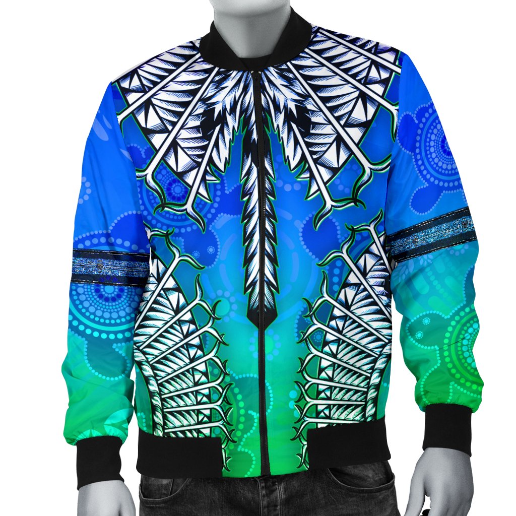 Men Bomber Jacket - Turtle With Dhari Mask Ver 02