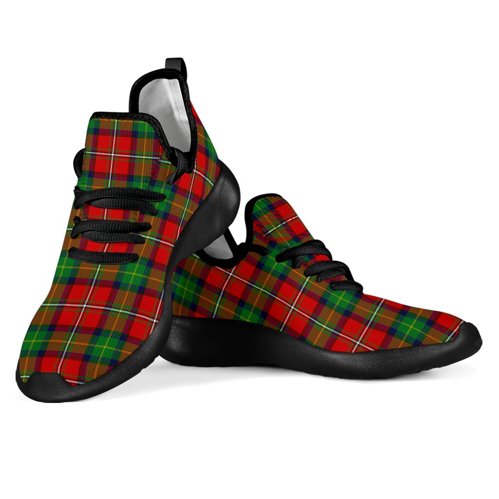 Boyd Modern Tartan Plaid Mesh Knit Sneakers