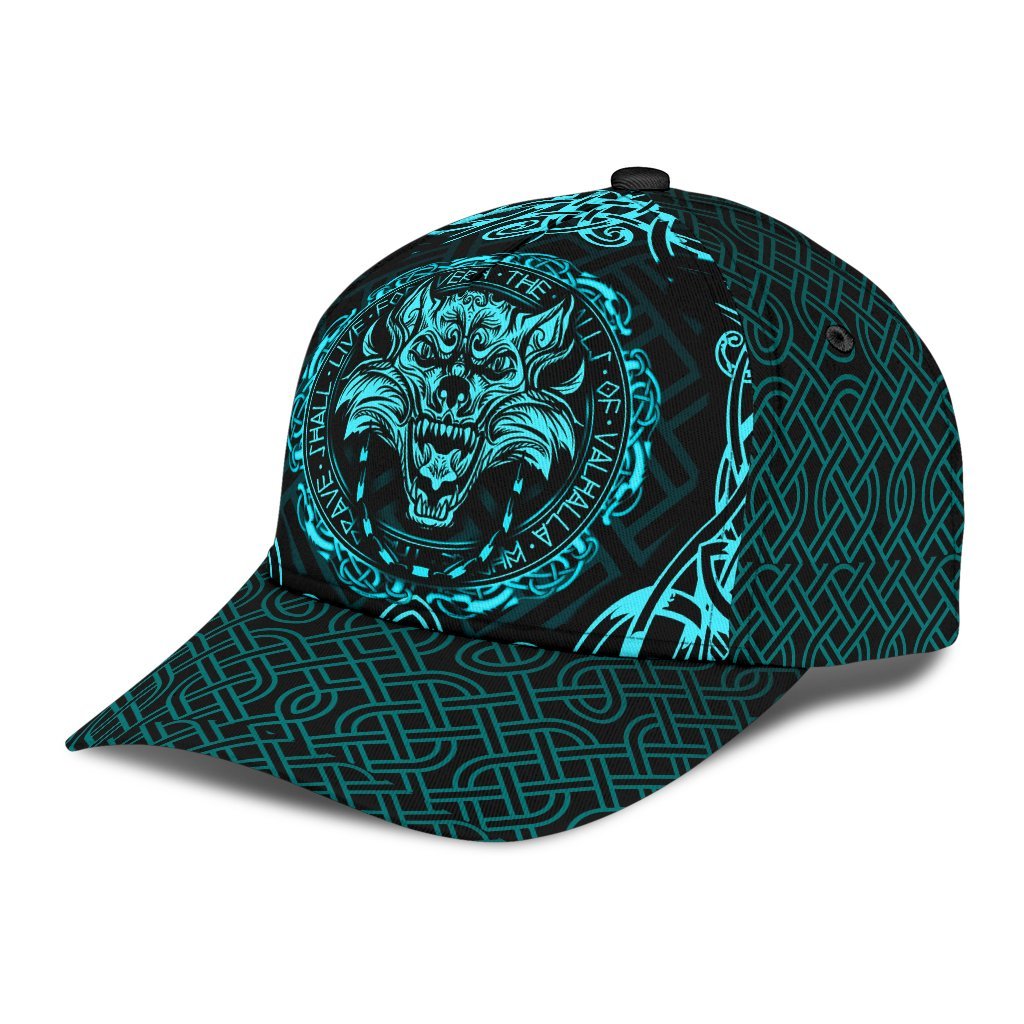 Viking Classic Cap Fenrir Viking Cyan 3D