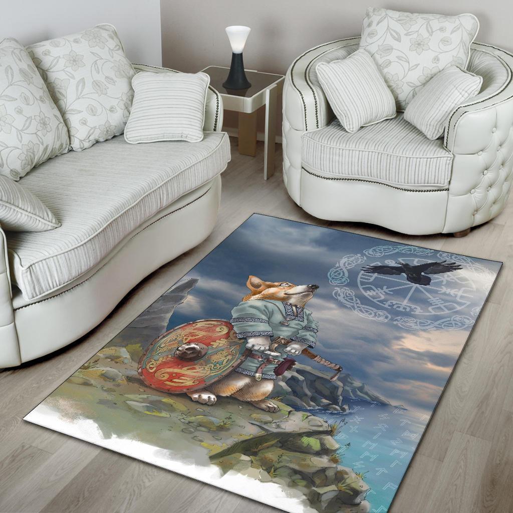 Viking Area Rug Corgi