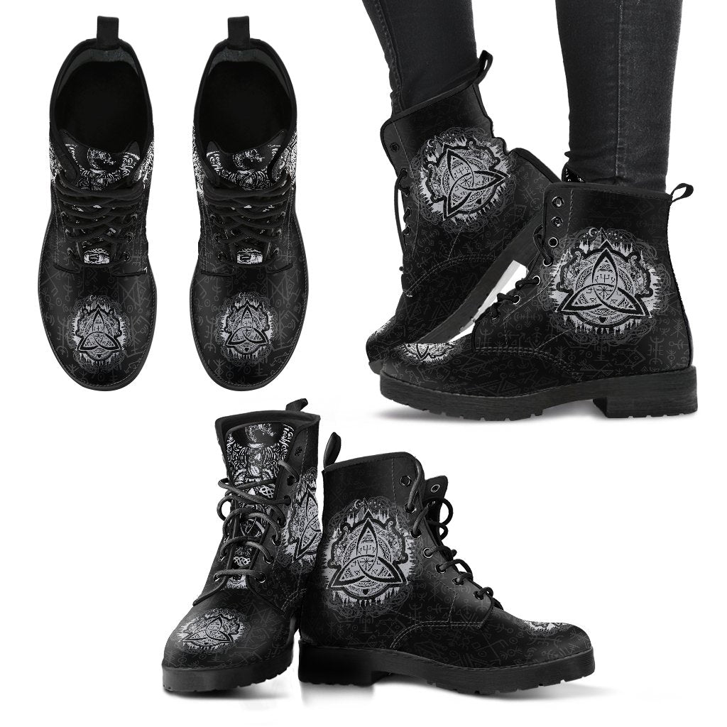 Viking Leather Boots Dragon Celtic