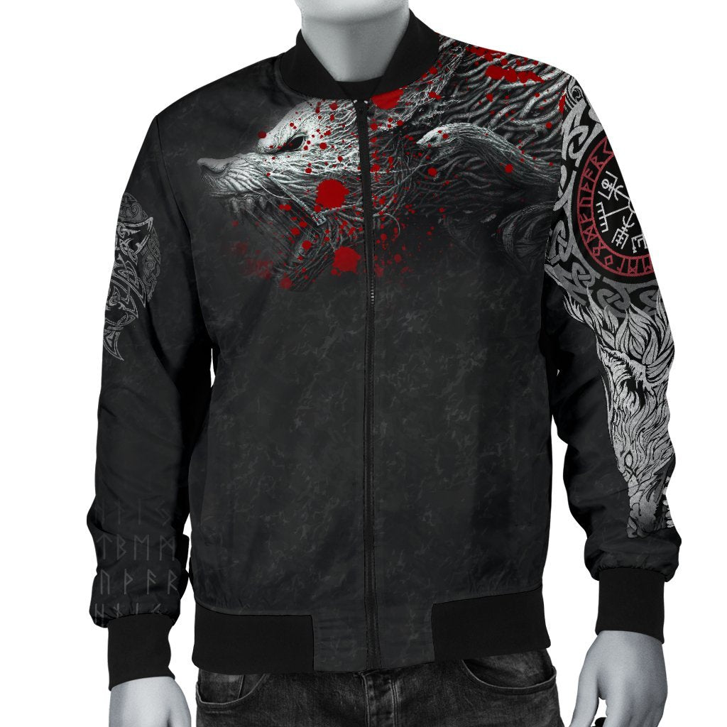 Viking Bomber Jacket Fenrir Blood Style Ver01