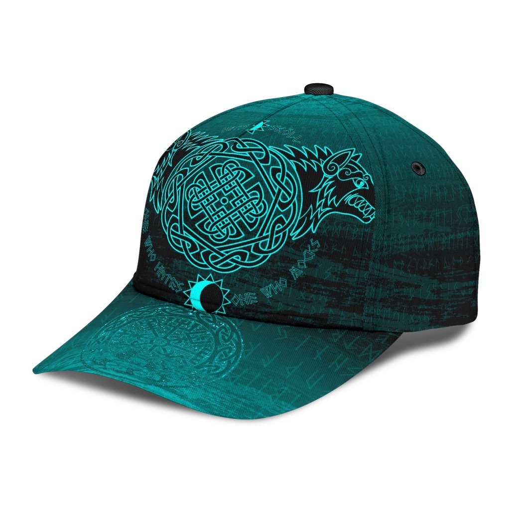 Viking Classic Cap Skoll And Hati Cyan