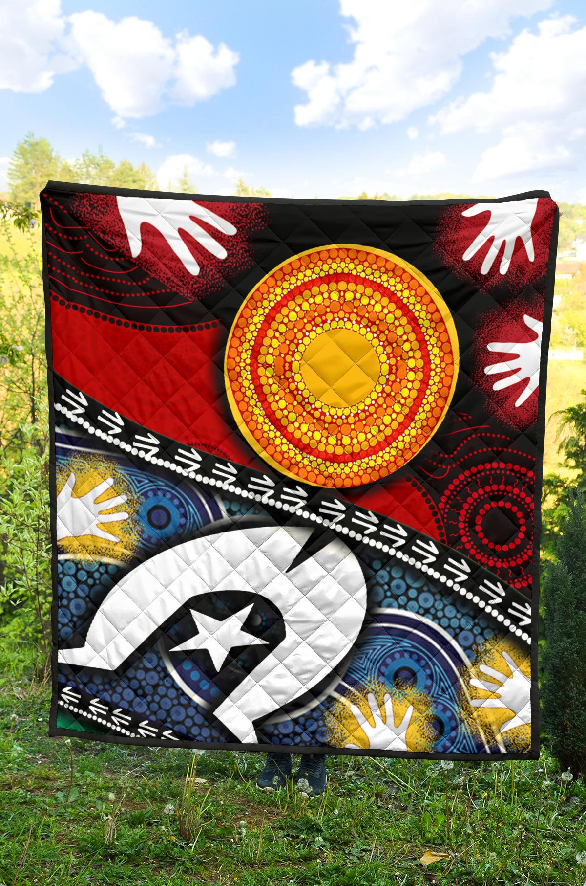 Premium Quilt - Australian NAIDOC Aboriginal and Torres Strait Islands Flags