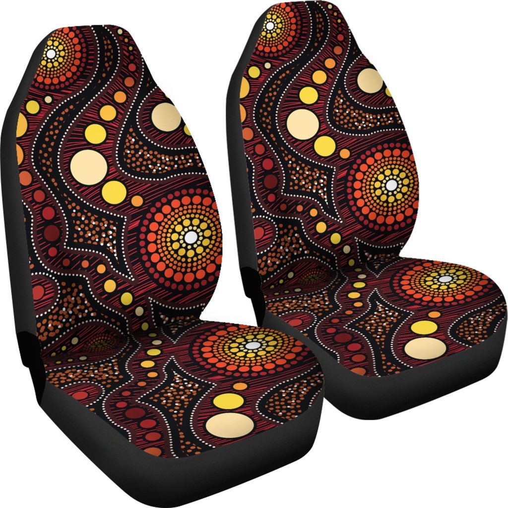 Aboriginal Car Seat Cover - Aboriginal Art Ver01