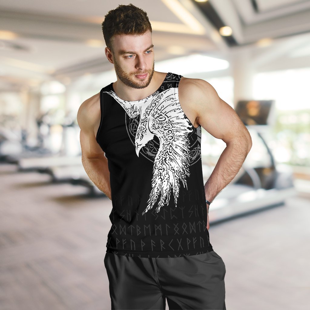 Viking Men's Tank Top Mystical Raven Tattoo Special