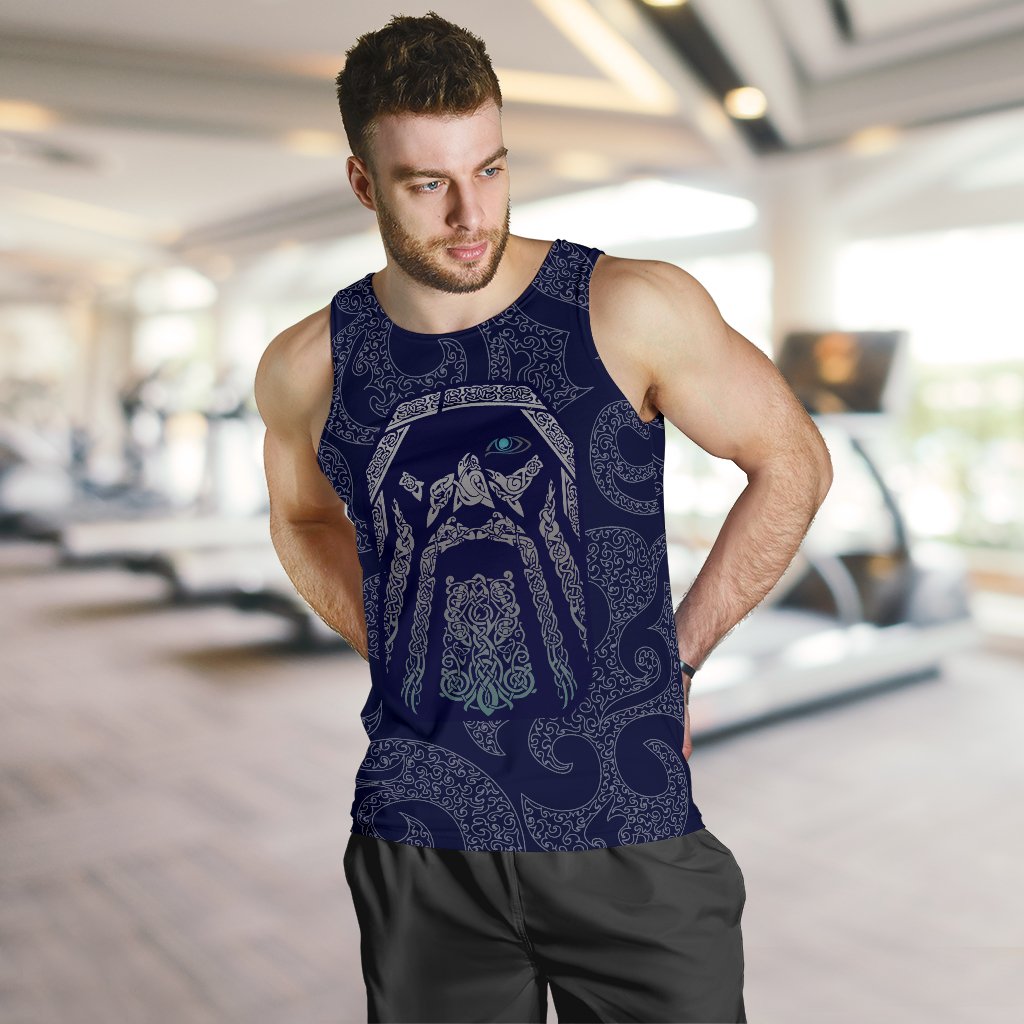 Viking Men's Tank Top Odin God Tattoo