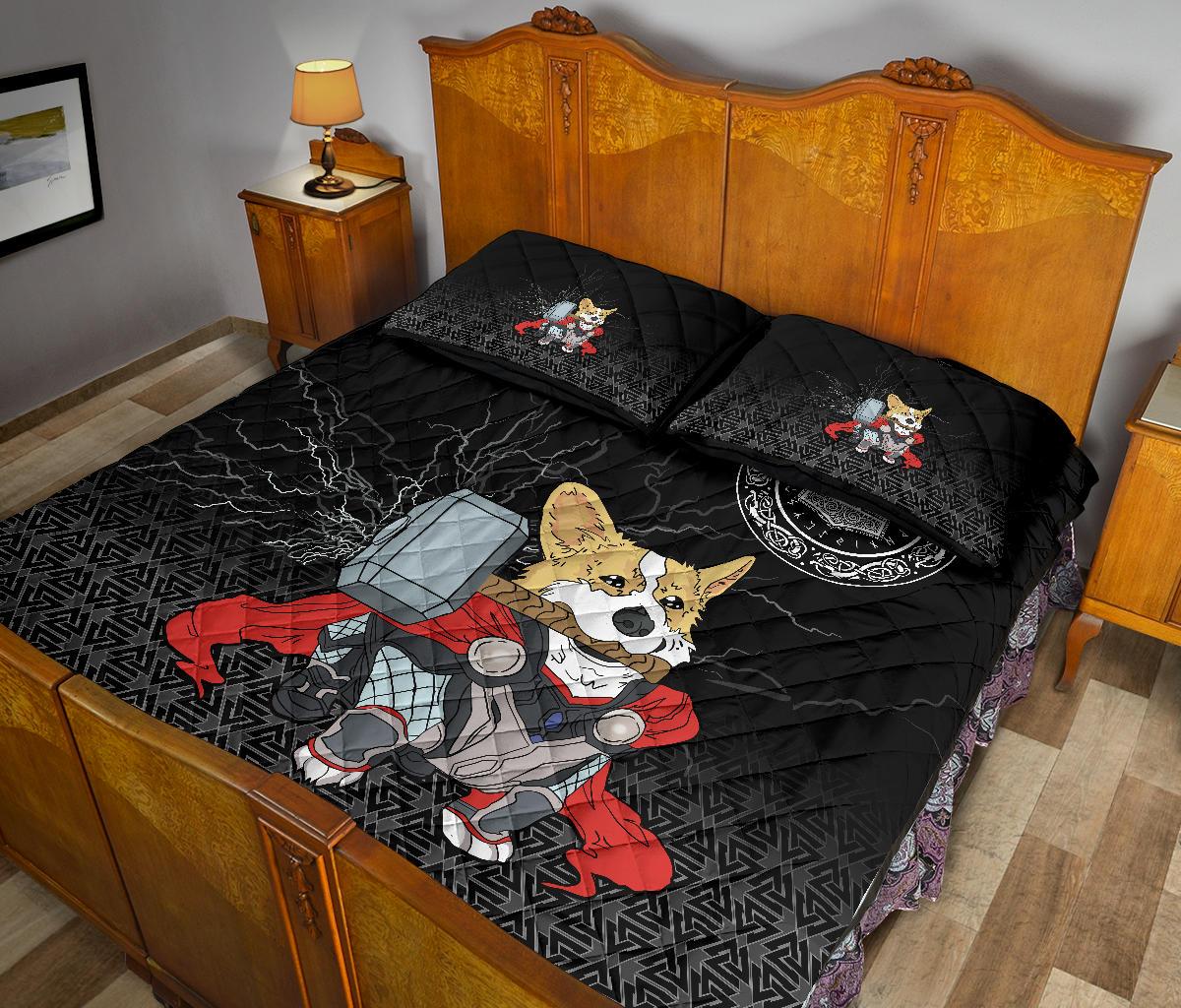 Viking Quilt Bedding Set The Mighty Thorgi