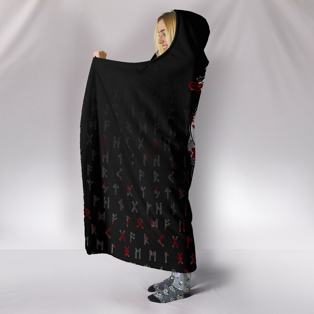 Viking Hooded Blanket Tyr Tattoo Blood