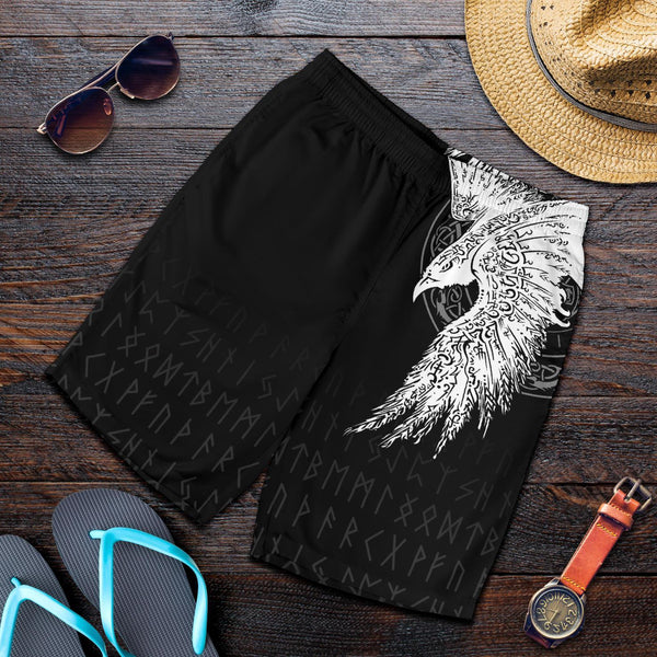 Viking Men's Shorts Mystical Raven Tattoo Special