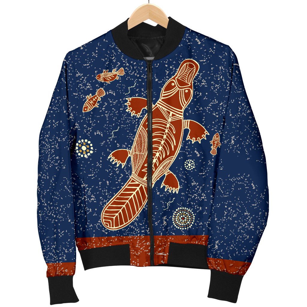 Bomber Jacket - Platypus Jacket Aboriginal Patterns