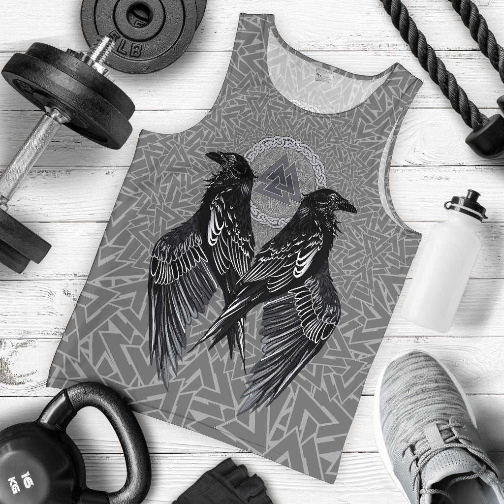 Viking Men's Tank Top Raven Valknut