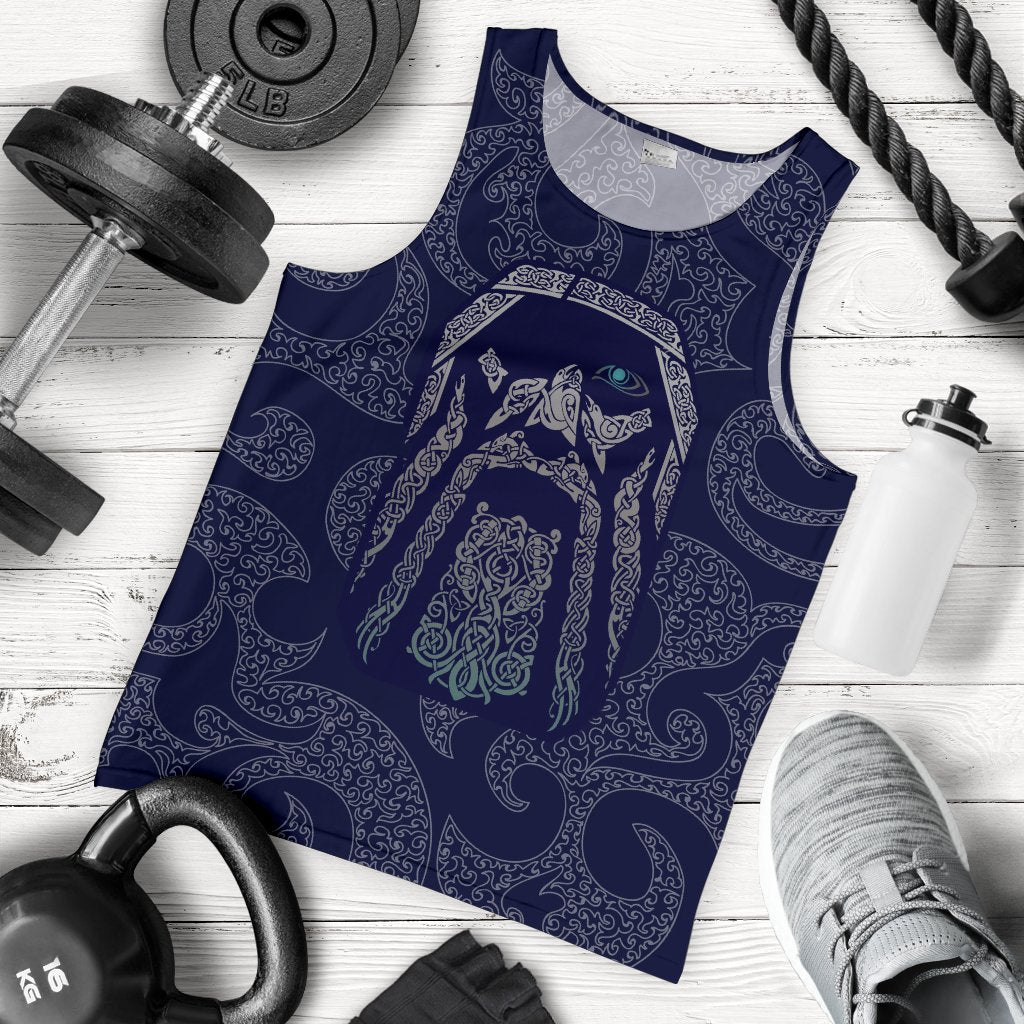 Viking Men's Tank Top Odin God Tattoo