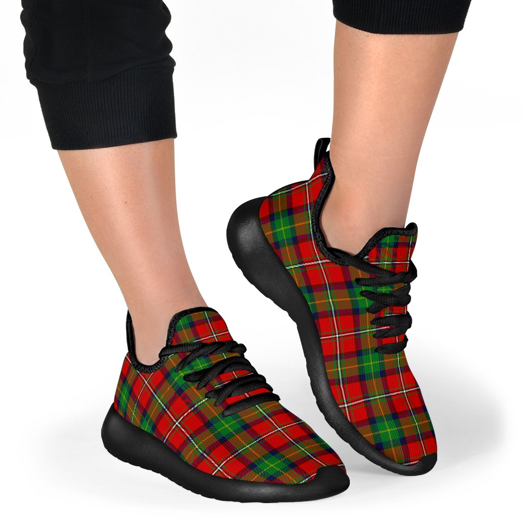 Boyd Modern Tartan Plaid Mesh Knit Sneakers