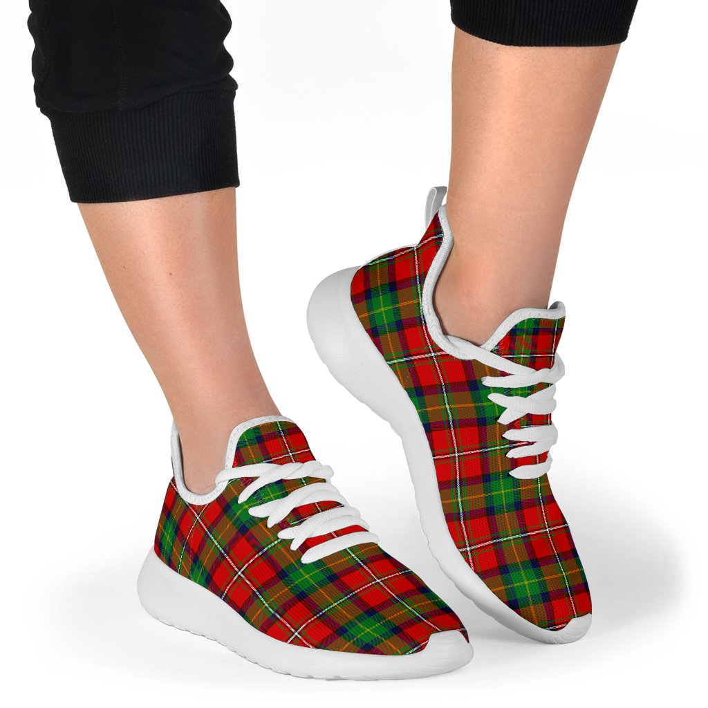 Boyd Modern Tartan Plaid Mesh Knit Sneakers