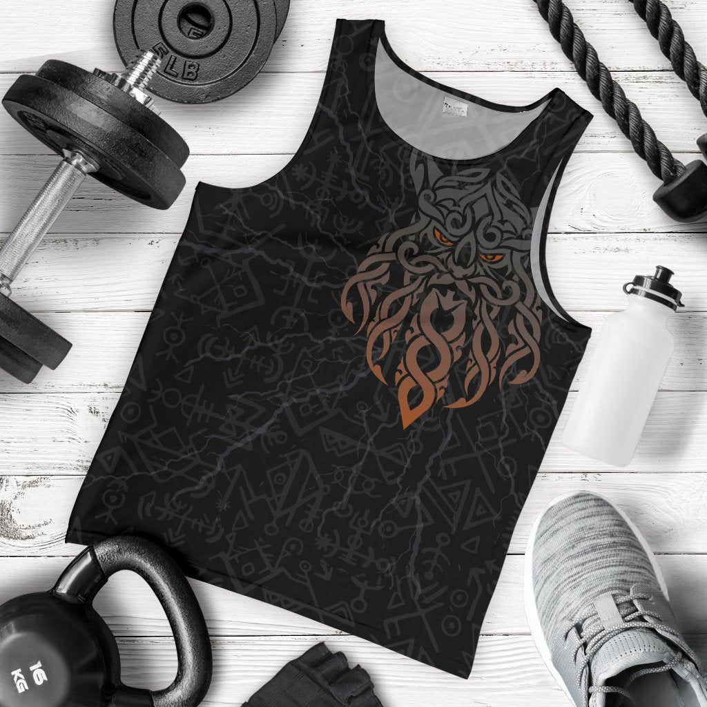 Viking Men's Tank Top Odin God Furthark Tattoo Special