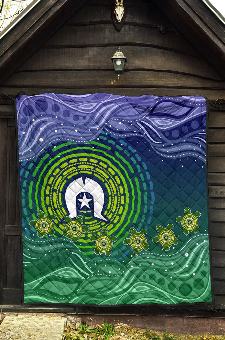 Torres Strait Islanders Premium Quilt - Aboriginal Turtle – To The Closet