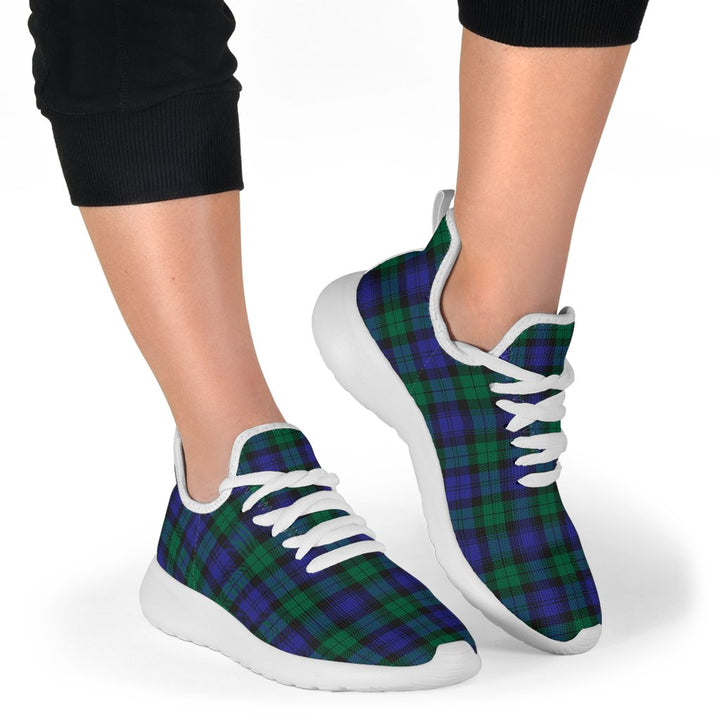 Blackwatch Modern Tartan Plaid Mesh Knit Sneakers