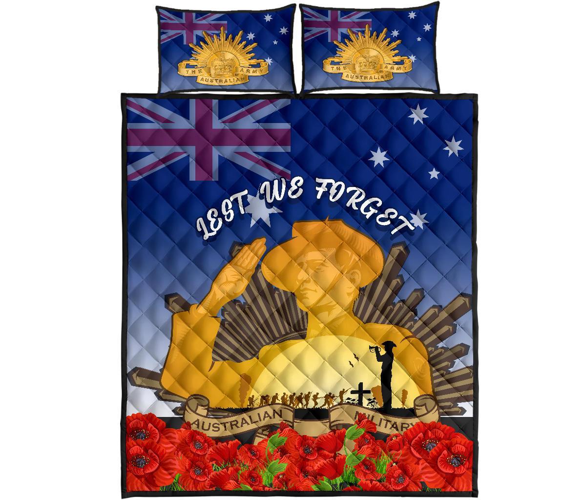 Quilt Bed Set - Australia Anzac Day 2022 And Soldiers