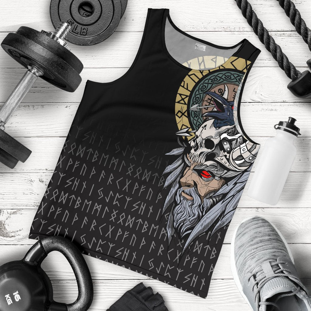 Viking Men's Tank Top Odin Raven