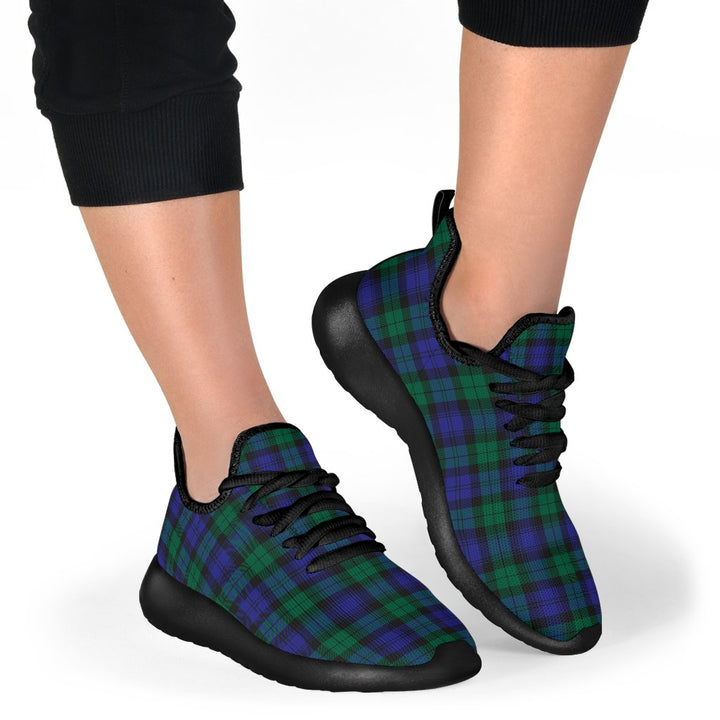 Blackwatch Modern Tartan Plaid Mesh Knit Sneakers