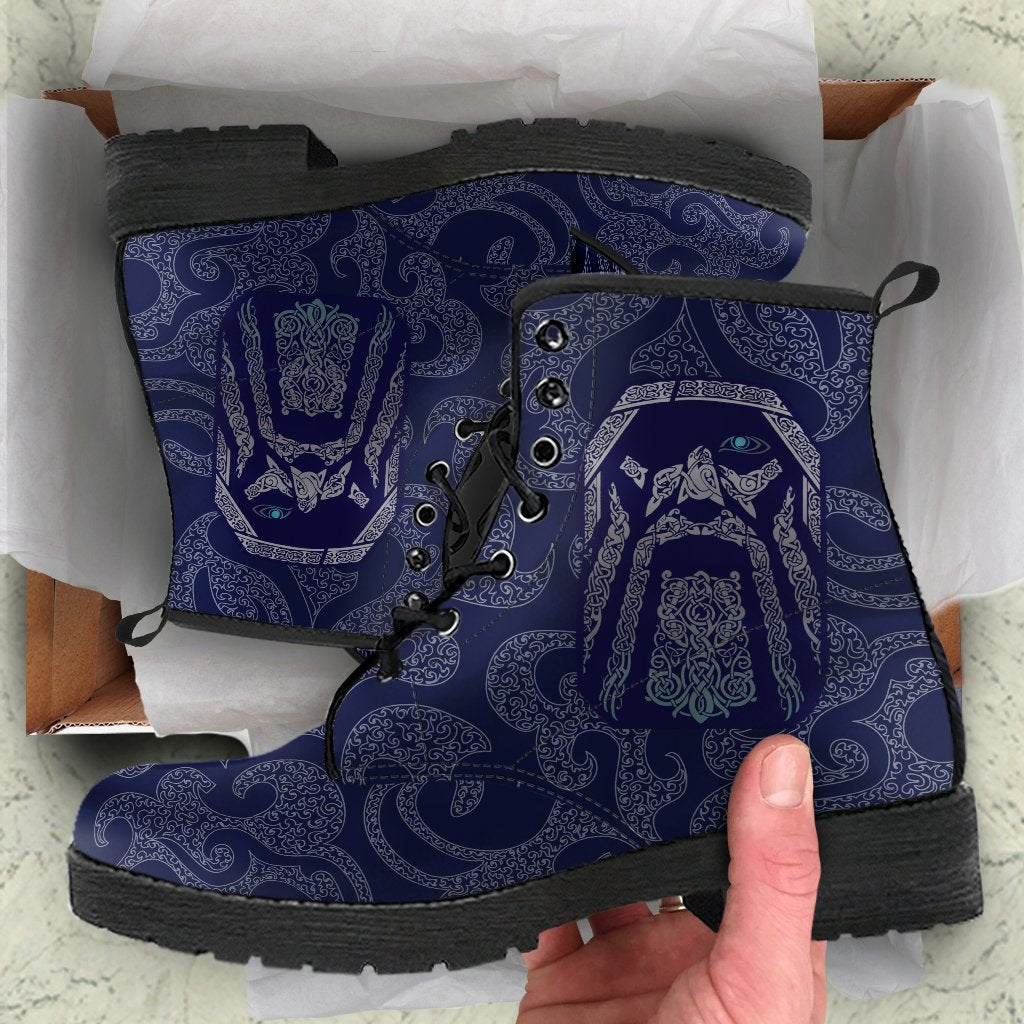 Viking Leather Boots Odin God Tattoo